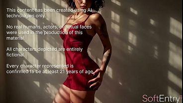 I stuck my huge dick into the tight hole of the girl in red, she was having anal sex, moaning like a bitch. [Ai]